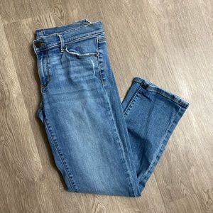 *Loft modern cuffed crop straight leg jeans size 6